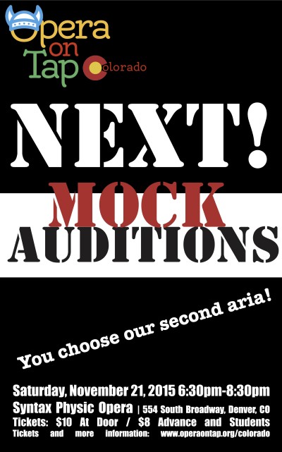 Mock Auditions poster