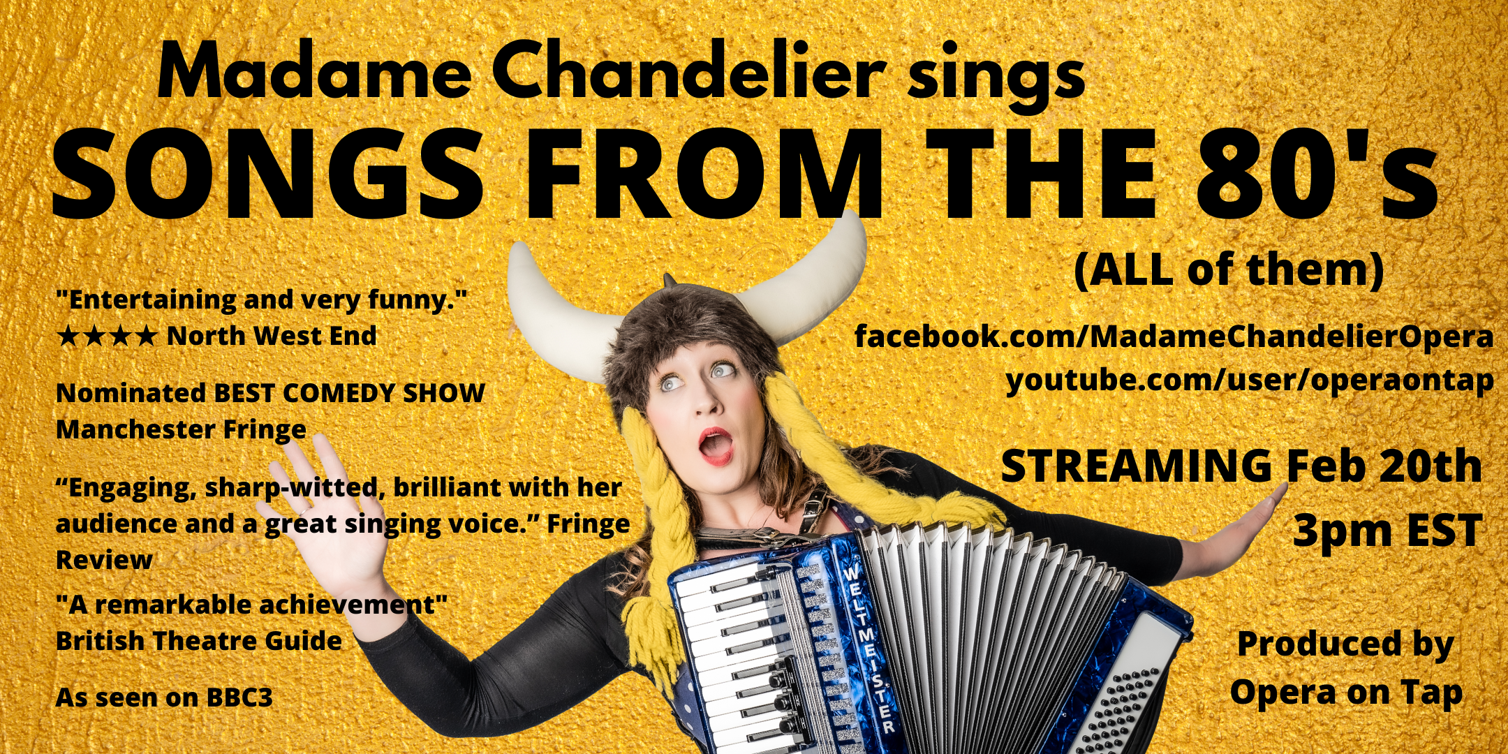Madame Chandelier Sings Songs of the 80s