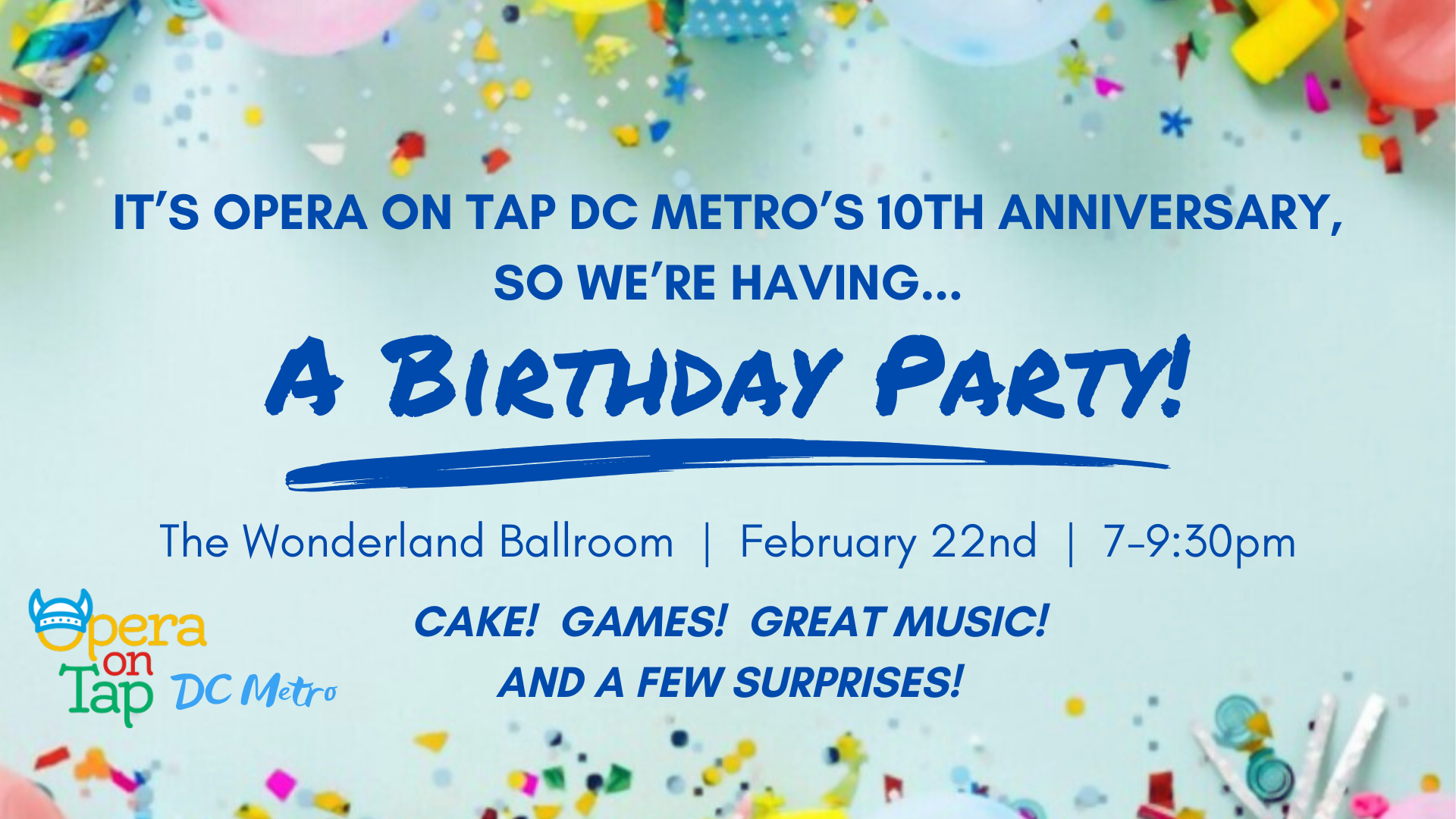 OOT DC Metro's 10th Anniversary Birthday Party!