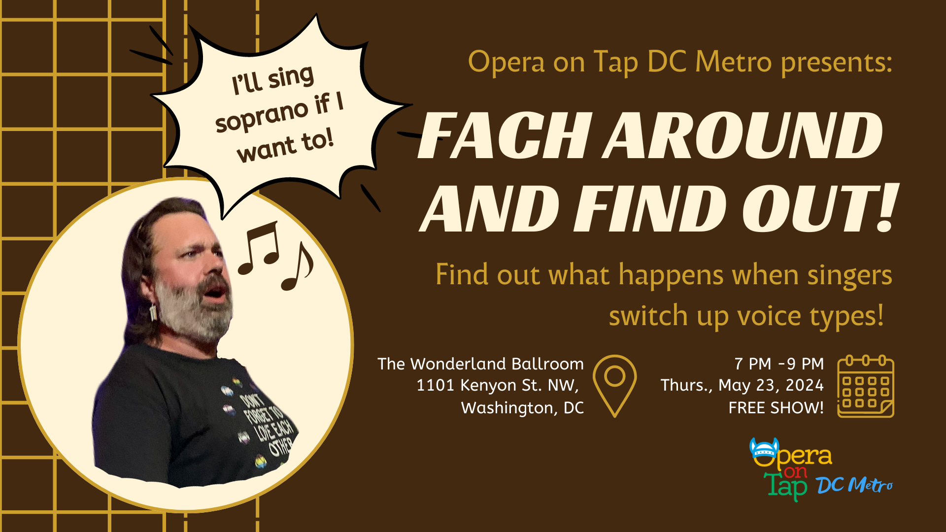 Opera on Tap DC Metro presents: Fach Around and Find Out!