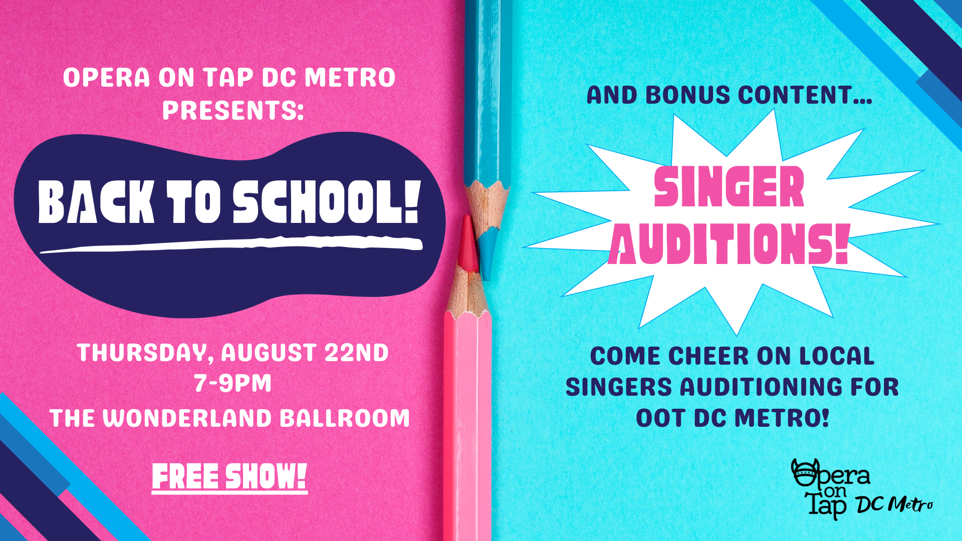 Opera on  Tap DC Metro presents: Back to School (plus auditions!)