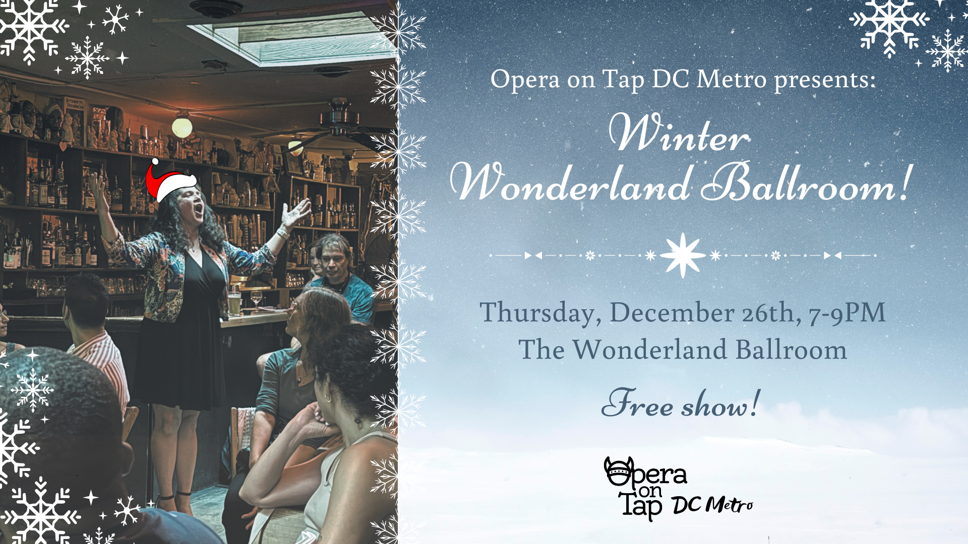 Opera on Tap DC Metro presents: Winter Wonderland Ballroom