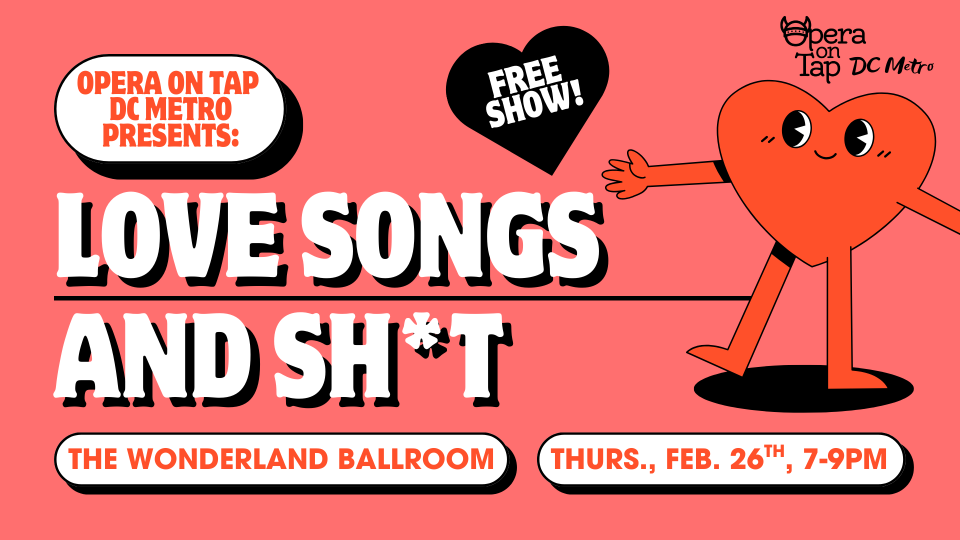 Opera on Tap DC Metro presents: Love Songs and Sh*t