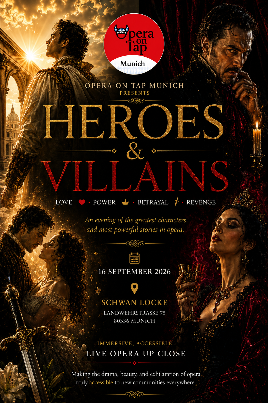 Heroes & Villains – Helden & Schurken | Opera on Tap München